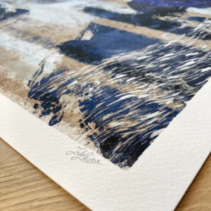 Closeup of art print Ocean Stones 3