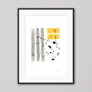 Geometric Abstraction Art Print Connections 8 by Inta Leora