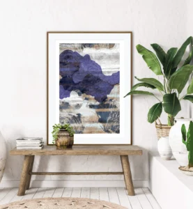 Meditarranean Style art print Ocean Stones 3 with home decor