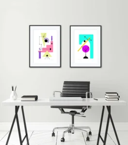 Fine Art Abstract Print for Ofice interior and wall decor by Inta Leora