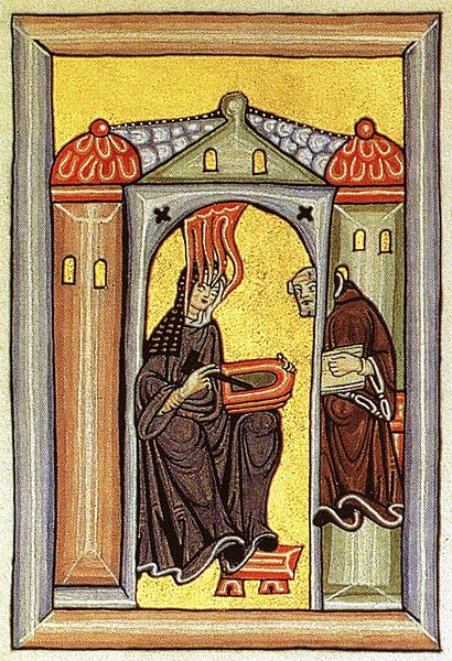The Human Being as a Bearer of Symbols: Hildegard of Bingen’s Vision of Life’s Meaning illustration of hildegard of bingen from scivias 10469